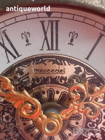 Стар  Каминен Настолен БАРОКОВ Часовник Mercedes, снимка 3 - Антикварни и старинни предмети - 46166722