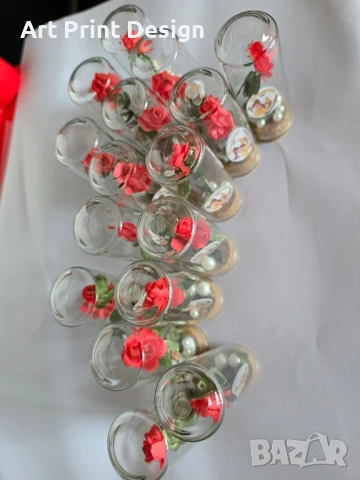 Сувенири Стъкленица за кръщене, рожден ден, юбилей, сватба,погача, снимка 6 - Други - 50595160