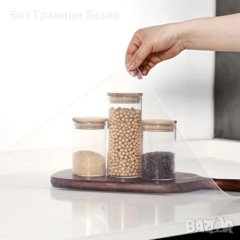 Нова Прозрачна силиконова термоустойчива подложка 60x40 см за кухненски плот, снимка 3 - Други стоки за дома - 54233608