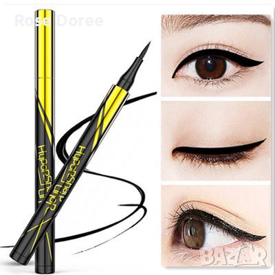 Черна течна очна линия Водоустойчив молив за очна линия , снимка 1 - Декоративна козметика - 45492069