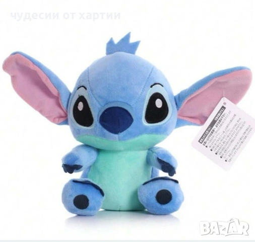 20 см плюшена играчка Стичи розова и синя, снимка 4 - Плюшени играчки - 53398943