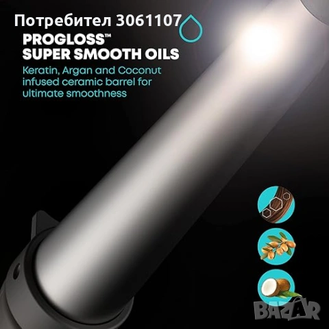 Маша за коса Revamp Progloss, 210ºC – 120ºC, Керамична 32-19 мм., снимка 3 - Други - 53378111