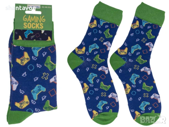 Шарени чорапи за геймъри, снимка 4 - Мъжки чорапи - 53711828