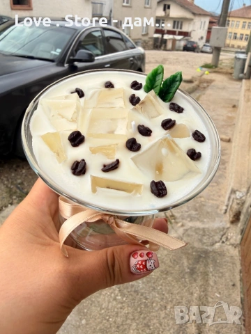 Подарък ароматна свещ , снимка 11 - Ръчно изработени сувенири - 53614193