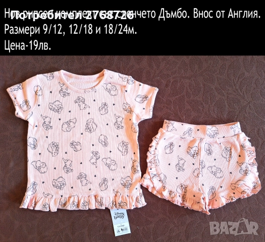 Нови ЛЕТНИ комплекти. Внос от Англия-част1, снимка 12 - Детски комплекти - 44359401