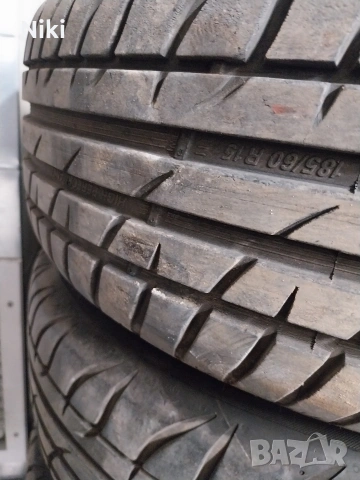 Алуминиеви джанти за Опел с хубави гуми 185 60 15 , снимка 3 - Гуми и джанти - 53915113