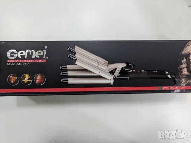 Ретро преса с пет цилиндъра Gemei  , снимка 2 - Преси за коса - 50381349