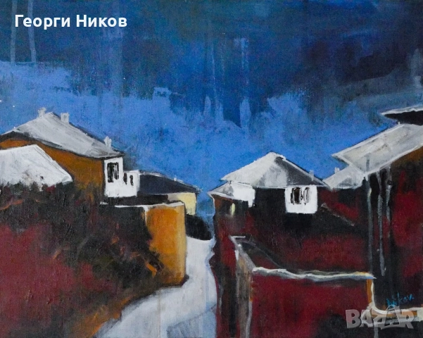 Зимна картина за подарък, снимка 2 - Картини - 52750556