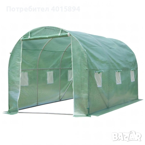 Резервно покривало за оранжерия 3x2x2м – Армирано UV , с цип и прозорци (без рамка), снимка 11 - Оранжерии - 53422410