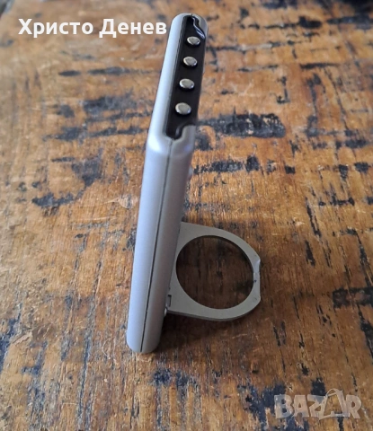 часовник будилник дигитален Marksman Марксман с кожено калъфче за бюро, снимка 2 - Други - 54066648