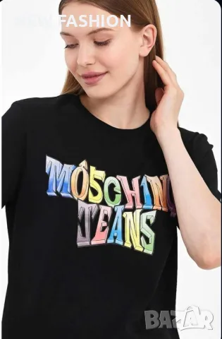 Дамски Памучени Тениски MOSCHINO , снимка 5 - Тениски - 46947000