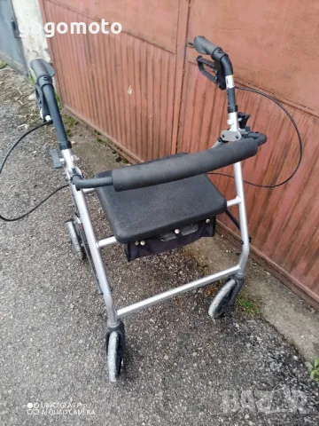 Ролатор, проходилка, олекотен, сгъваем + седалка+ колан , снимка 11 - Ролатори - 49698695