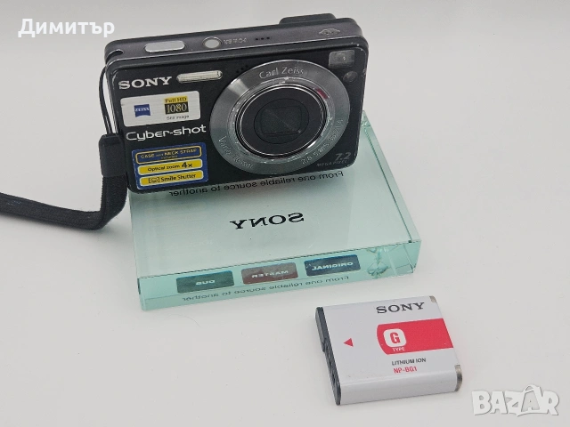Sony cybershot dsc-w125 дигитален фотоапарат камера digital photo camera 7.2mp