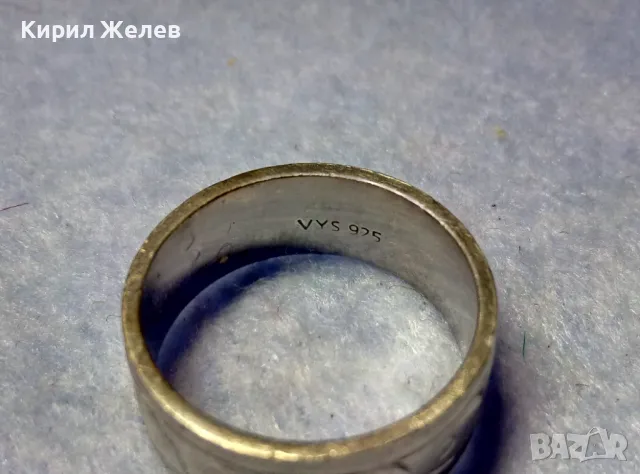 МАРКОВ СТИЛНО РЪЧНО ФИНО ОРНАМЕНТИРАН СРЕБЪРЕН ПРЪТЕН ХАЛКА СРЕБРО VYS 925 , снимка 14 - Пръстени - 50337599