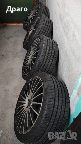 5х112 20" алуминиеви с летни гуми 255/35/20, снимка 2 - Гуми и джанти - 52921555