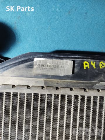 Воден радиатор Ауди А4 Б6/Audi A4 B6 1.8т / 1.9 tdi, снимка 4 - Части - 45535919
