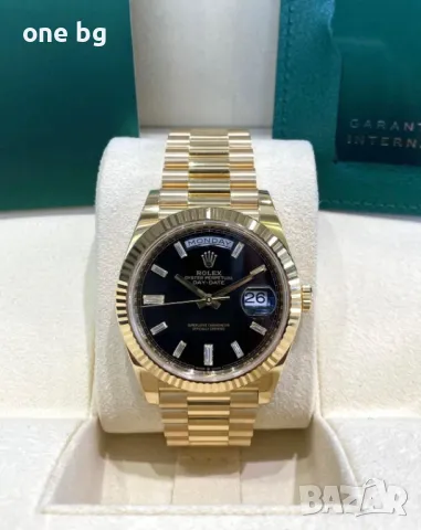 Rolex Day Date President Gold Black, снимка 2 - Луксозни - 48286240