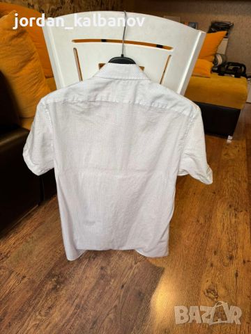Мъжка бяла риза на малки точки само за 5лв., снимка 3 - Ризи - 45601782