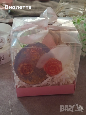 Подаръчни ръчно изработени сапуни – подаръчен комплект, снимка 7 - Декорация за дома - 53850037