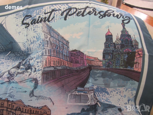 Красив шал от бамбукова коприна от Санкт Петербург, Русия, снимка 5 - Шалове - 52259868