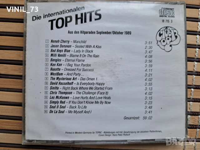 Club Top 13 - Die Internationalen Top Hits Aus Den Hitparaden 1989 - September/Oktober, снимка 3 - CD дискове - 53389180