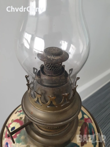 L&B Brevetes 62см/колекционерска стара френска бронзова газена лампа, снимка 9 - Антикварни и старинни предмети - 54091435