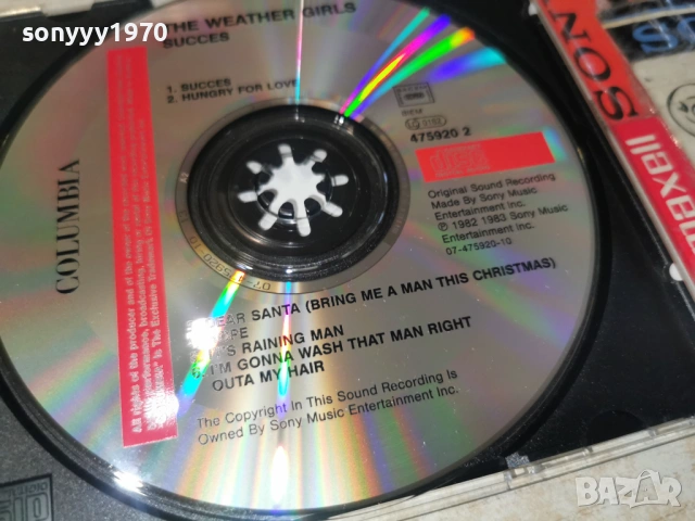 THE WEATHER GIRLS-ORIGINAL CD ВНОС GERMANY 0204261650H2E6R, снимка 10 - CD дискове - 54068213