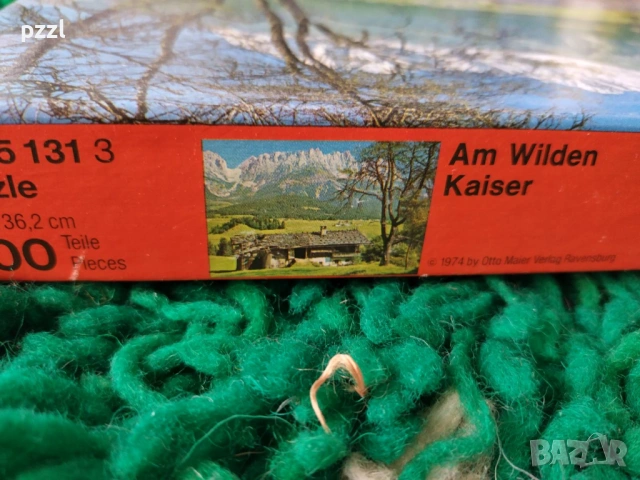 Пъзел "Am Wilden Kaiser” Ravensburger 1974г. 500 части , снимка 3 - Пъзели - 53875528