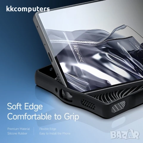 DUX DUCIS Aimo Калъф за ZTE nubia RedMagic 10 Air 5G – TPU+PC, Черен, със Скрийн Протектор, снимка 3 - Калъфи, кейсове - 50513859