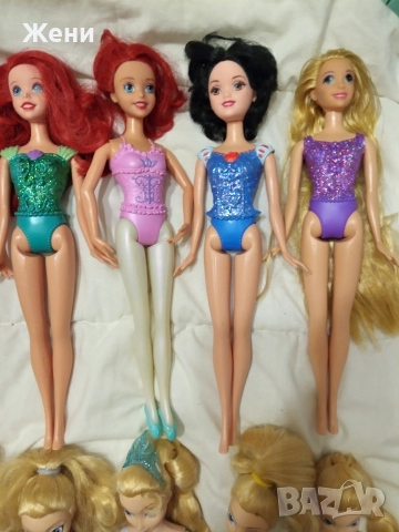 Оригинални Mattel Disney принцеси Дисни Барби Frozen Ана Елза Ариел Снежанка Рапиунцел Моана Бел, снимка 13 - Кукли - 52903317
