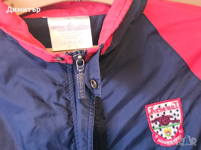 Arsenal F.C. Adidas яке Jacket футбол Soccer English league L/XL football retro jersey, снимка 5 - Якета - 53462990
