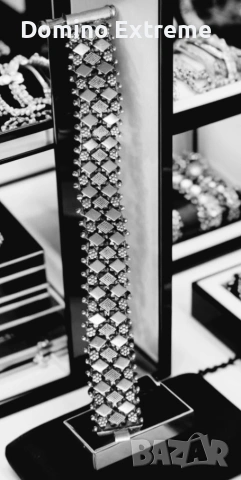 Сребърна масивна гривна 