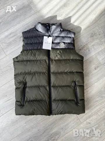 Тъмно зелен елек Moncler, дебел и удобен, снимка 2 - Спортни дрехи, екипи - 48560220