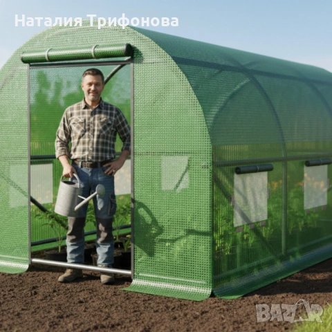 Компактна оранжерия - професионална защита и идеални условия за вашите култури - 3 х 2 х 2м, снимка 5 - Оранжерии - 54087373