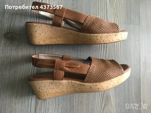 Дамски италиански сандали от естествена кожа, марка The Flexx, обувани само веднъж. 