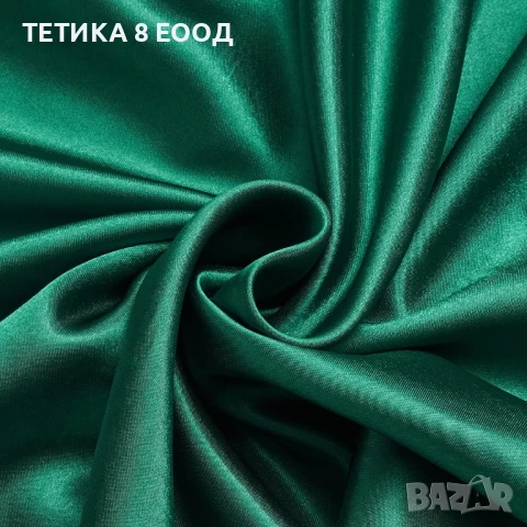 Спален комплект сатен, Тъмнозелена-тъмносива, 2 калъфки 65х65, снимка 5 - Спално бельо - 51170785