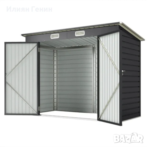 Градински навес от стомана Outsunny, навес за инструменти, снимка 2 - Градински мебели, декорация  - 53449542