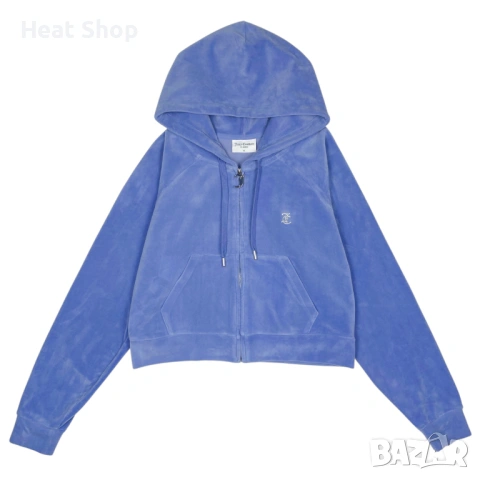 Дамски суичър Juicy Couture Petite Velvet Zip Up Hoodie