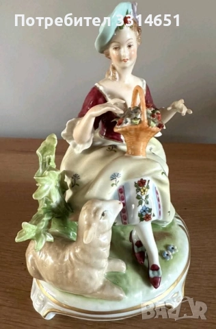 Изключителна порцеланова композиция , снимка 2 - Антикварни и старинни предмети - 52908681