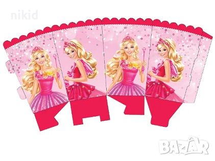 Барби Barbie малка Парти кутия за дребни лакомства пуканки и др