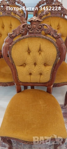 столове дърворезба за ценители 5 броя , снимка 8 - Антикварни и старинни предмети - 51170541