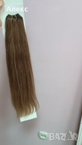 Екстейншъни нови 100% естествена коса от салон Магама , снимка 2 - Аксесоари за коса - 53117627