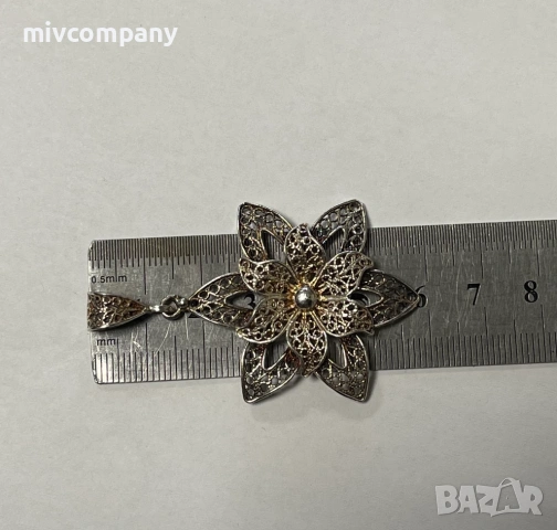 Сребърна висулка 7.88гр., снимка 2 - Колиета, медальони, синджири - 53178616