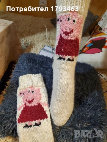 Ръчно плетени дамски чорапи размер 38