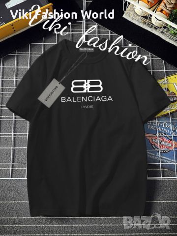 balenciga черна тениска, снимка 1 - Тениски - 45570301
