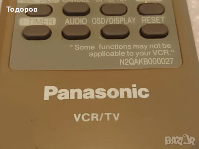 N2QAKB000027 Panasonic VCR RC оригинално дистанционно видео/тв, снимка 2 - Дистанционни - 47580453