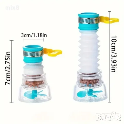 Накрайник за чешма с филтър, снимка 3 - Аксесоари за кухня - 50175857