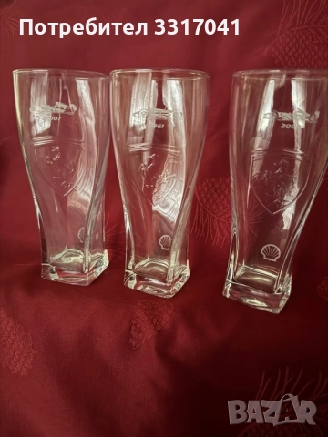 Водни чаши Ферари, снимка 2 - Чаши - 52689724