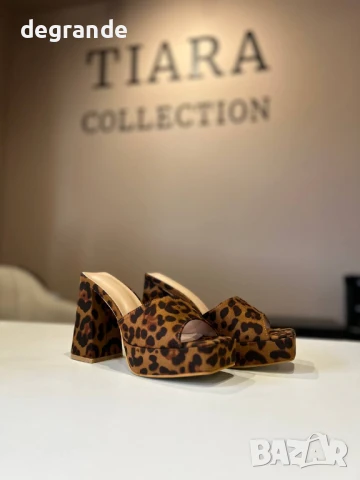 Тиара колекция представя тигрови чехли на висок ток