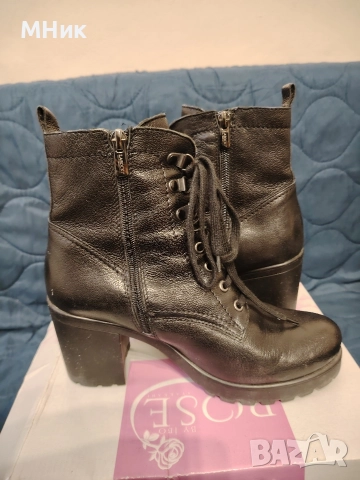 Дамски боти от естествена кожа , снимка 7 - Дамски боти - 52583991